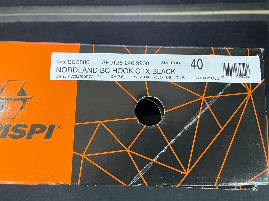 CRISPI ノーランドホーク GTX BC ブラック 25.5cm【新品未使用
