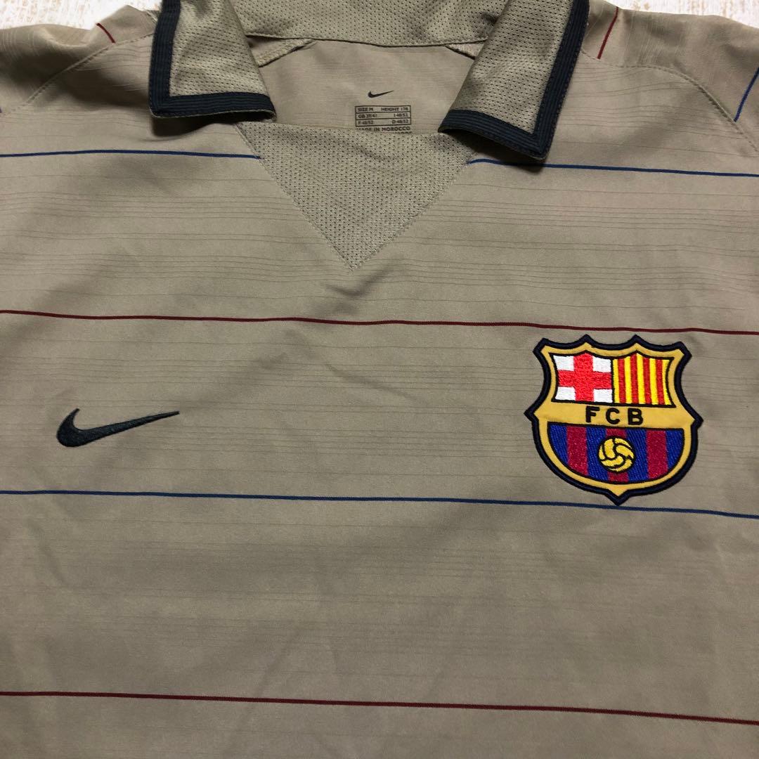 バルセロナ 03-04 アウェイ 3rd ユニフォーム ベージュ ナイキ - メルカリ