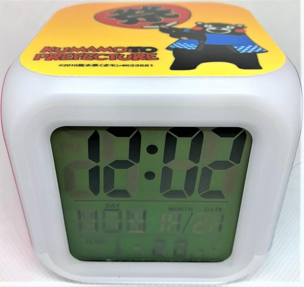 くまモン・キューブ型デジタル時計・アラーム・温度計（２２個＋２個）