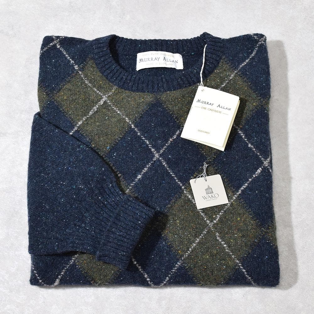 英国製 80s MURRAY ALLAN カシミヤ アーガイル セーター L - メルカリ