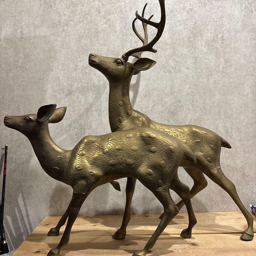 金属製　鹿の親子2体セット 鹿肉初心者向け】焼くだけ簡単！鹿肉加工品3種詰め合わせ（鹿餃子・寒