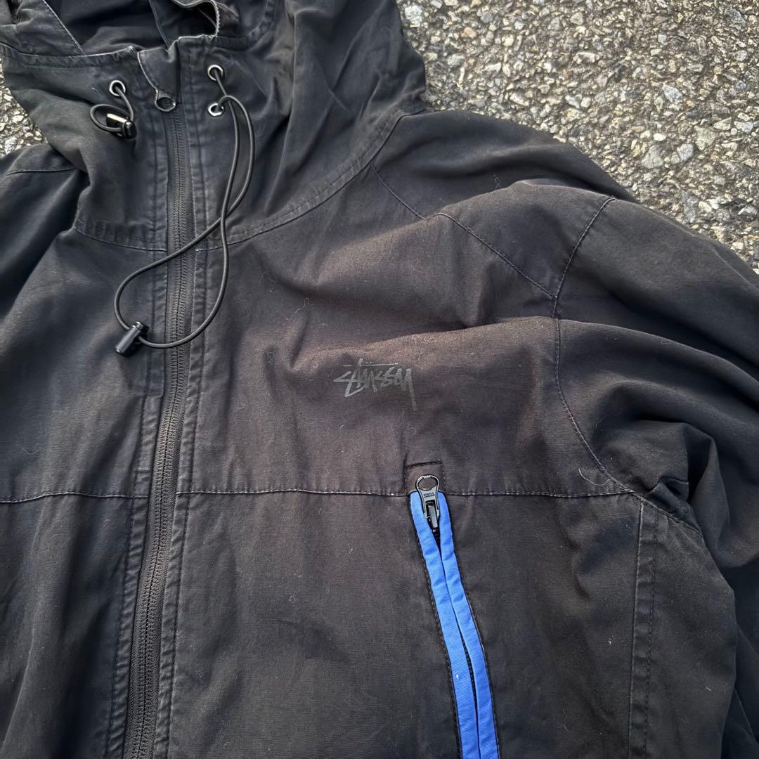 希少❗️】テック系 90s old stussy マウンテンパーカー 黒 M - メルカリ