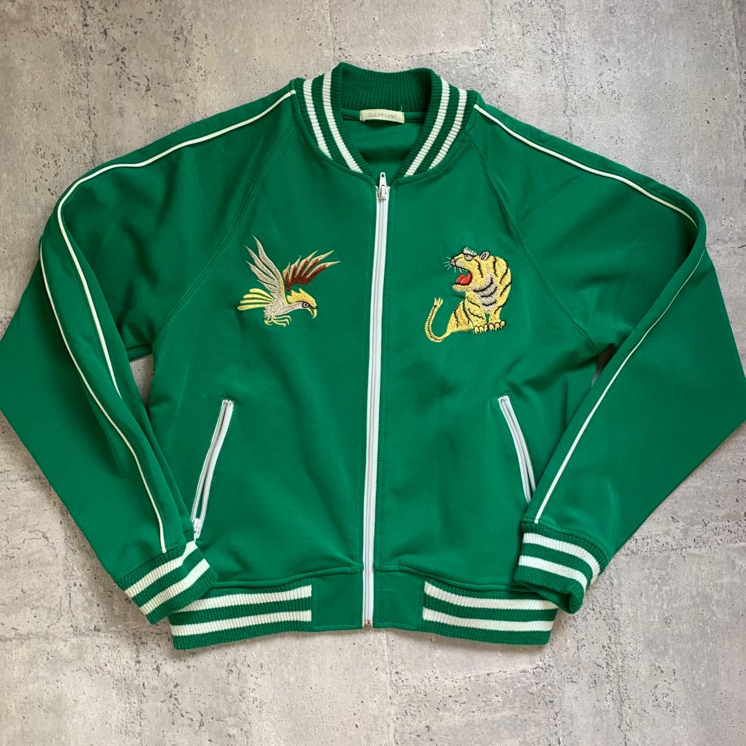 スカジャン ジャージ 日本地図 虎 ヴィンテージ - メルカリ