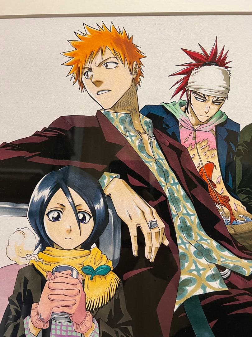 BLEACH ブリーチ 久保帯人 先生 直筆サイン入り 額装 複製原画 一桁台