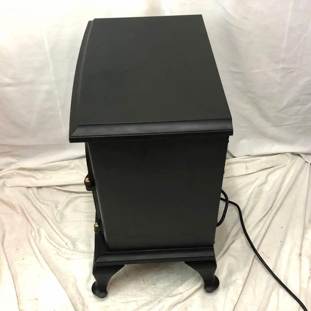 人気の暖炉型】山善 クラシックデザインファンヒーター ブラック