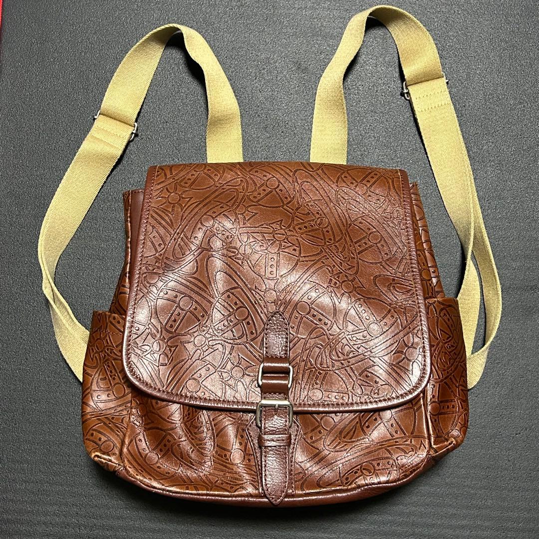 Vivienne Westwood アーサー リュック ブラウン オーブ レザー - メルカリ