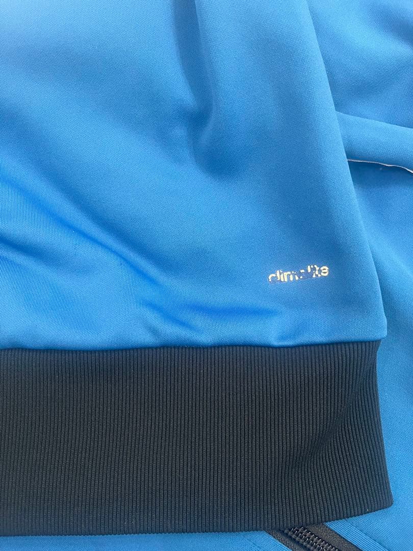 adidas 青 ジップアップジャケット XXL - メルカリ