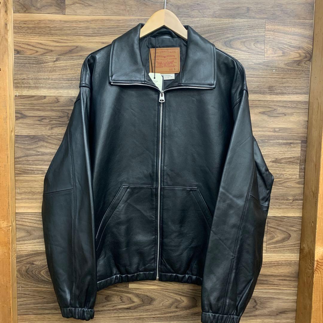 未使用 LEVI'S FULLZIP SPORTS LEATHER JACKET - メルカリ