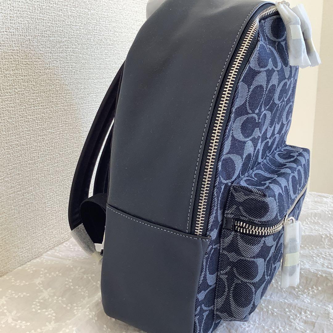 COACH コーチ デニム リュック ブルー 新品 未使用品 - メルカリ