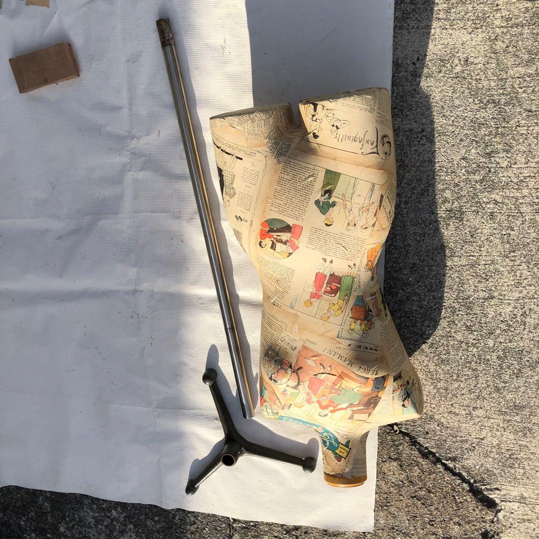 夢八トルソー　フランスの少女紙貼ったトルソー マネキンボディーコミックアート②