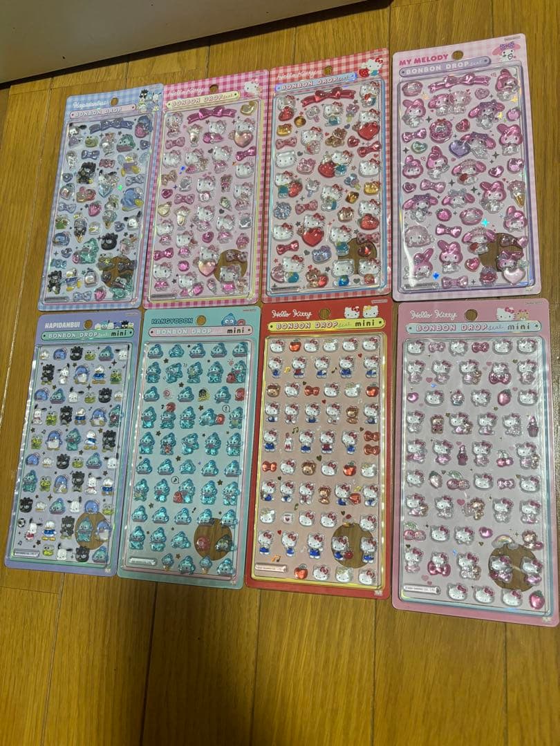 サンリオ　ボンボンドロップシール　8枚セット サンリオボンボンドロップシール8枚セットサンリオボンボンドロップ