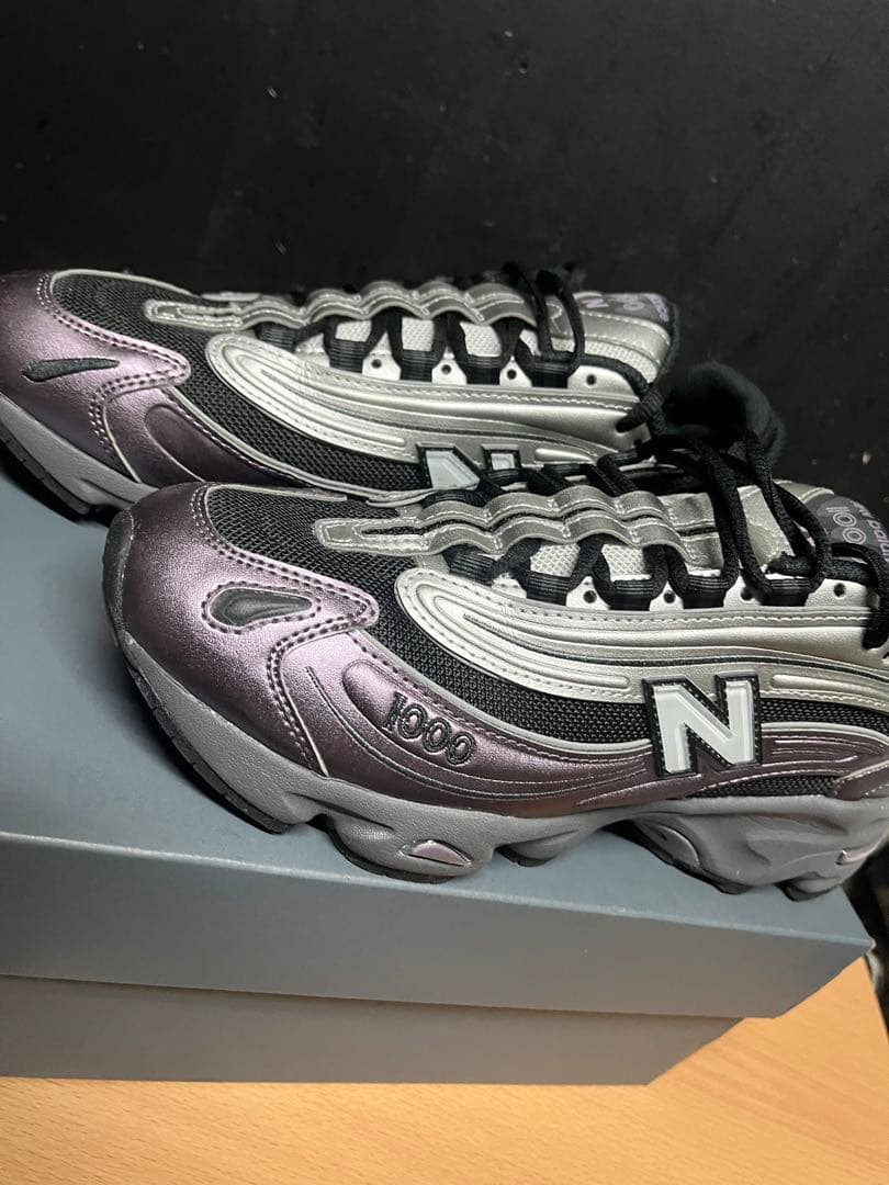 New Balance M1000GY 27.0cm グレー/パープル