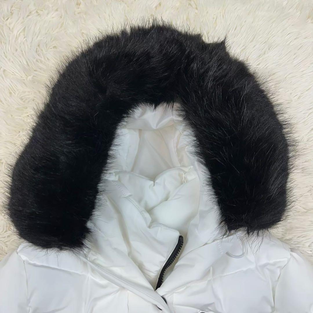 未使用級✨マイケルコース ダウンコート ベルト 白 Sサイズ フード