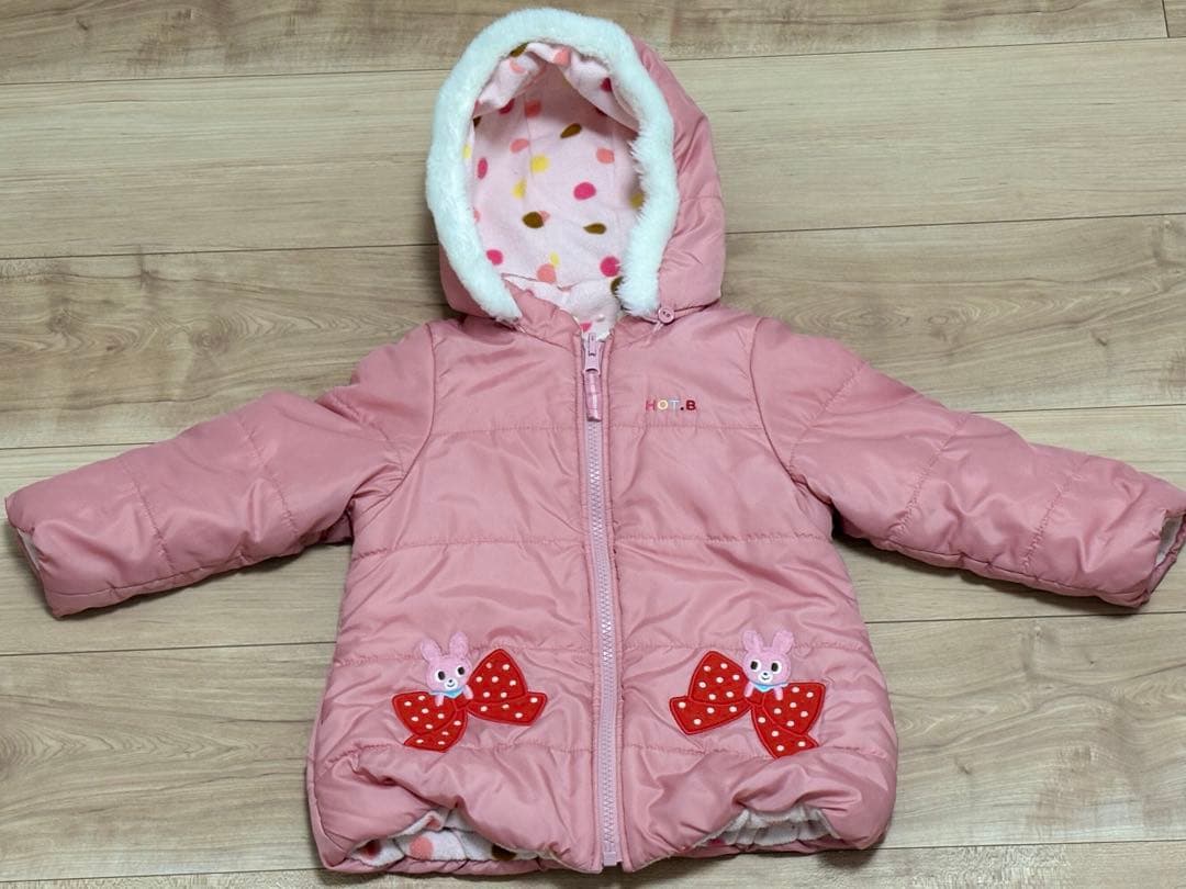 ミキハウス ホットビスケッツ ダウンコート 90cm - メルカリ