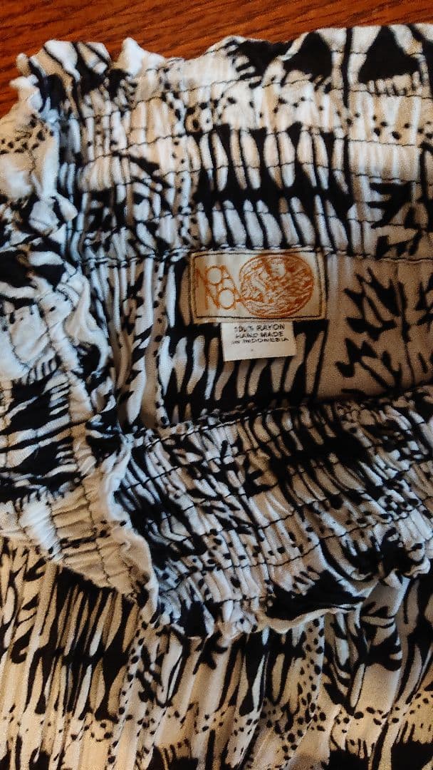 Noanoa ノアノアのショートドレス モノクロ柄