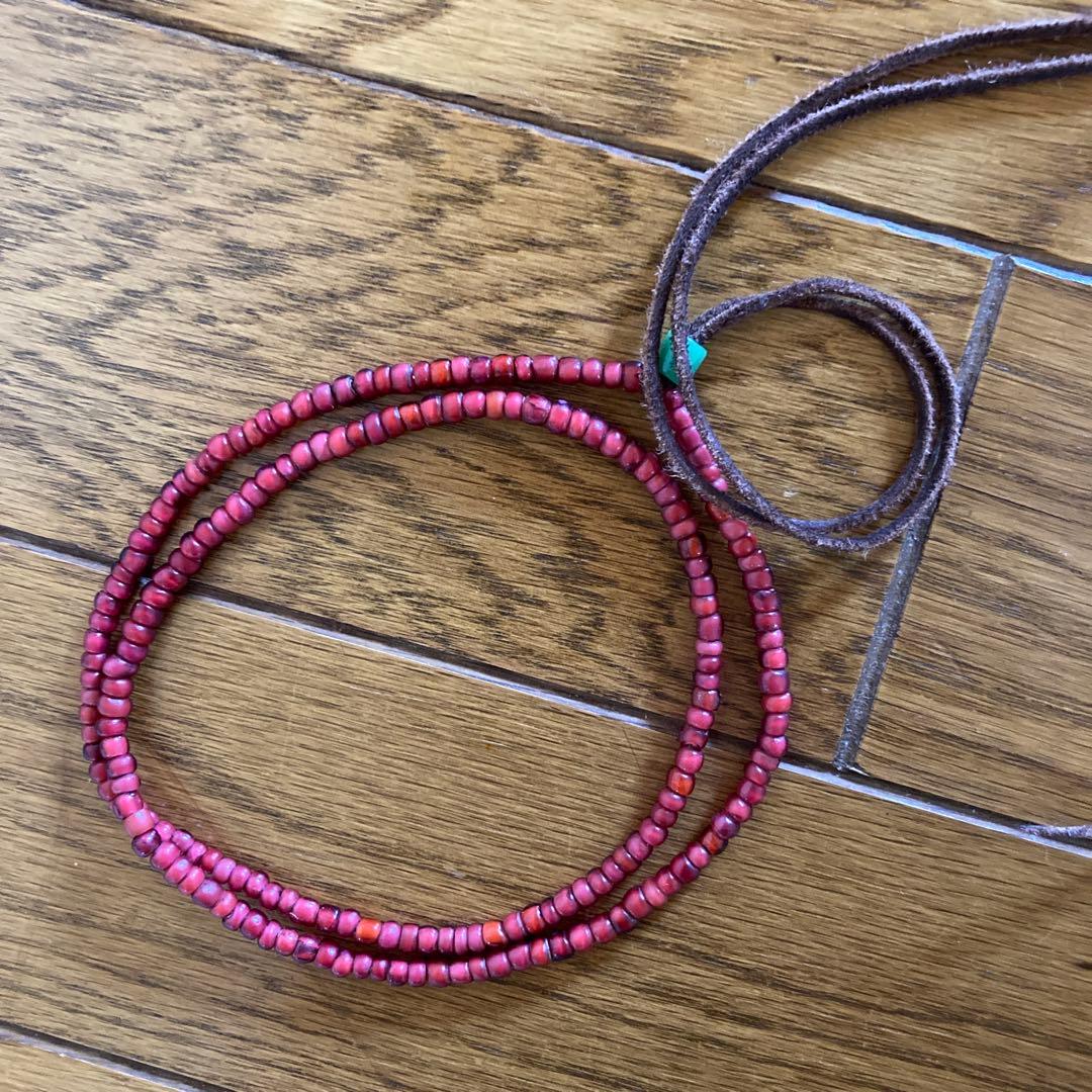 ホワイトハーツアンティークビーズ 極上金赤 - メルカリ