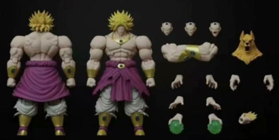 海外限定　ブロリー　スーパーサイヤ人　s.h.figuarts 同サイズ（紫）