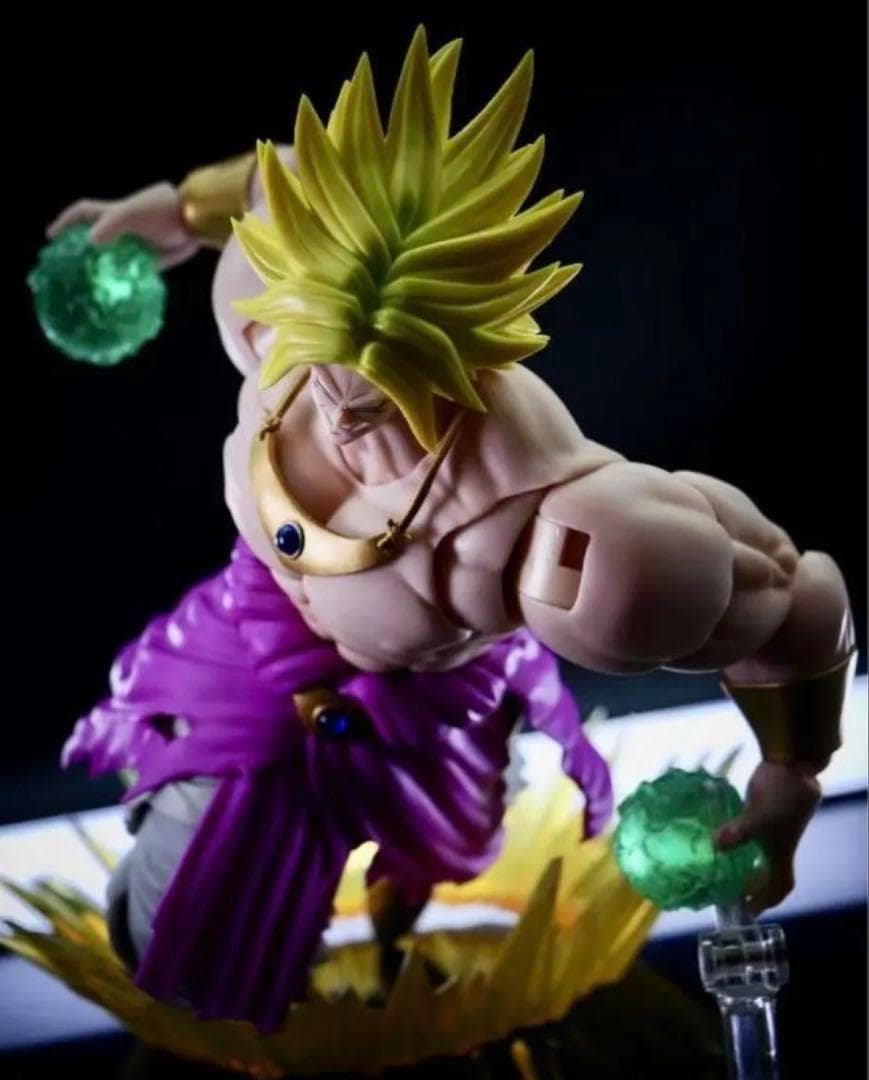 海外限定　ブロリー　スーパーサイヤ人　s.h.figuarts 同サイズ（紫）