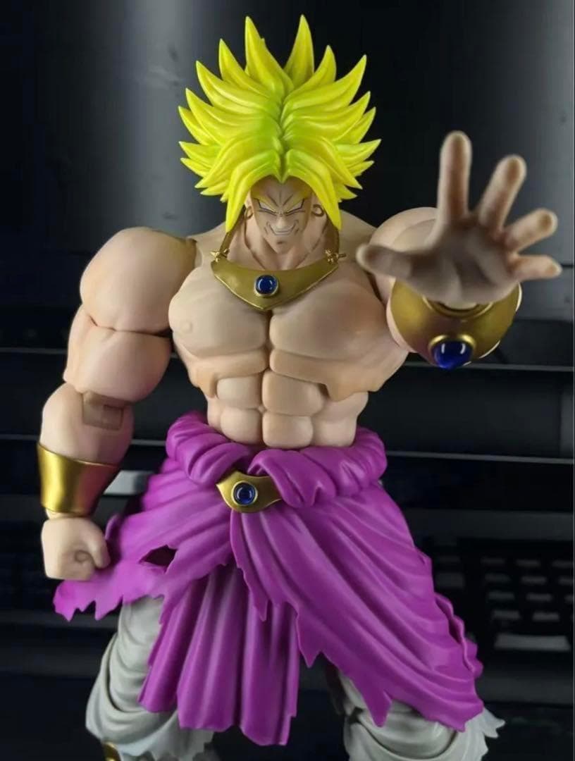 海外限定　ブロリー　スーパーサイヤ人　s.h.figuarts 同サイズ（紫）