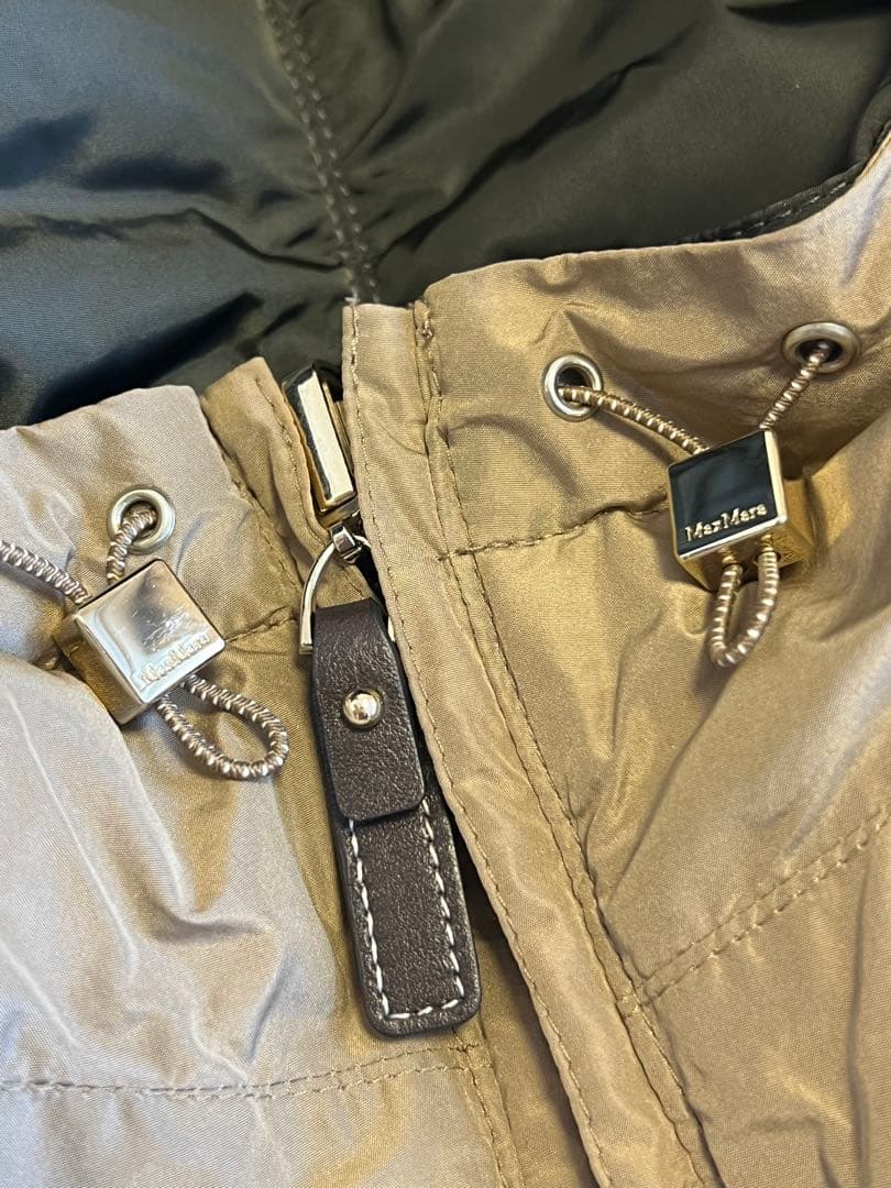 Max Mara リバーシブル オリーブベージュ 美品 ダウンコート12万