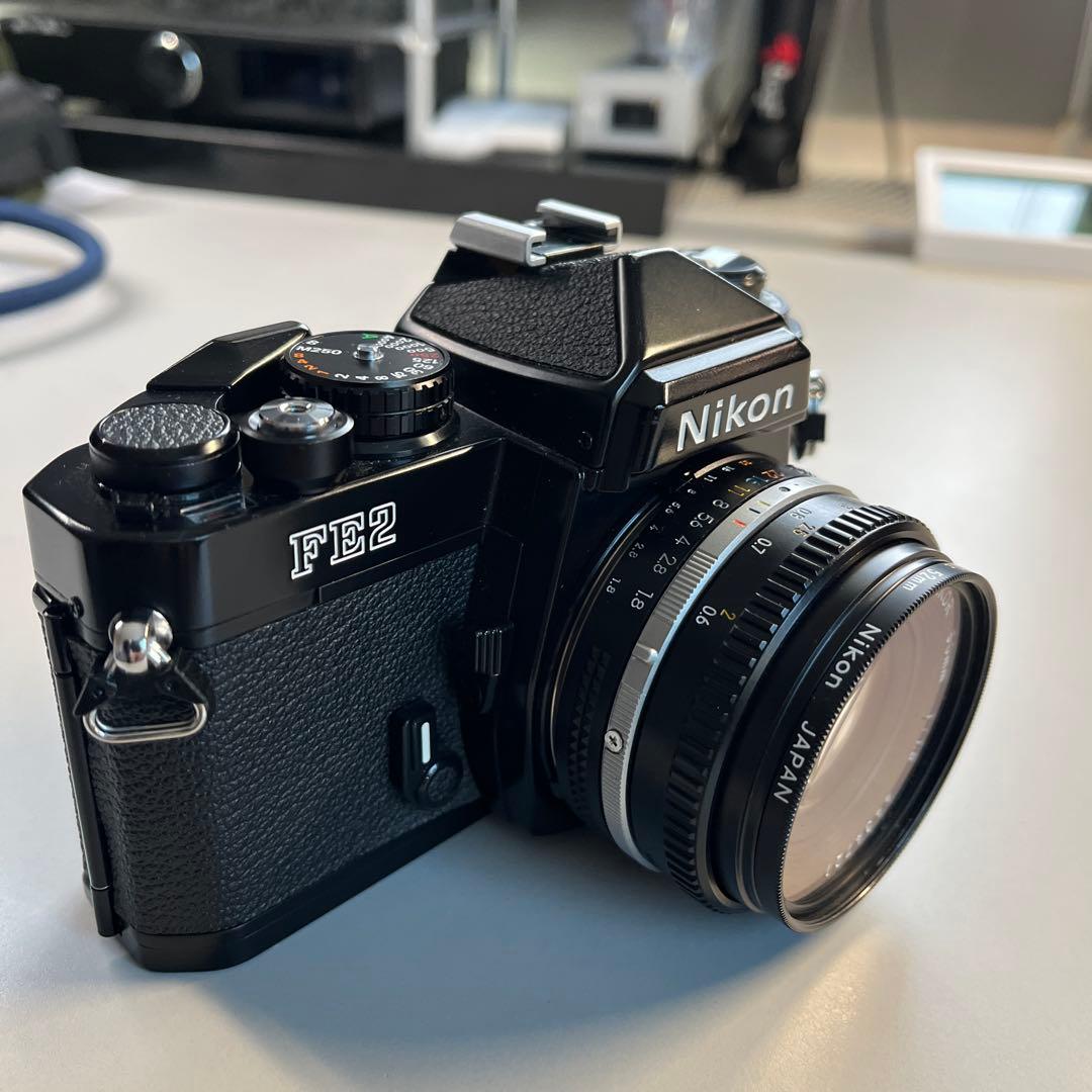 美品】 ニコンFE2 & 50mm f1.8（ほぼ未使用）+純正フィルター - メルカリ