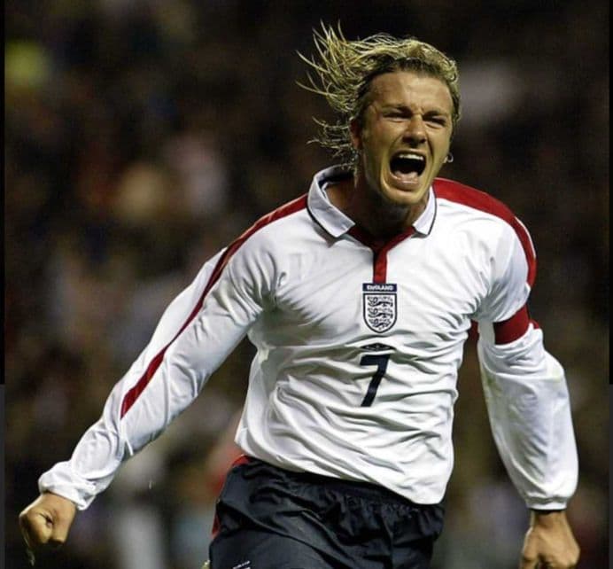 ☆デビット・ベッカム＃7☆イングランド代表 2004H白】 - メルカリ