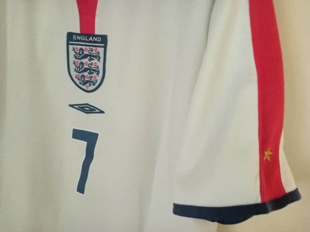☆デビット・ベッカム＃7☆イングランド代表 2004H白】 - メルカリ