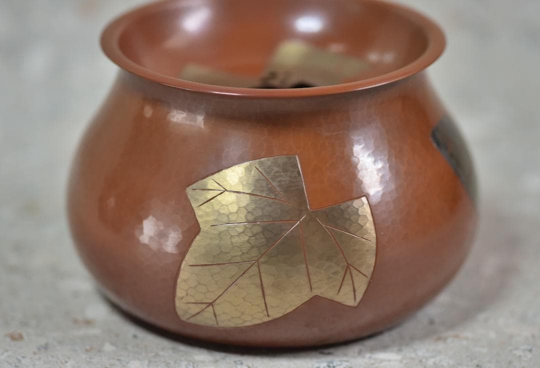 玉川堂、鎚起銅器、葉分茶器揃（7点） 銅器 共箱／茶道具 - メルカリ