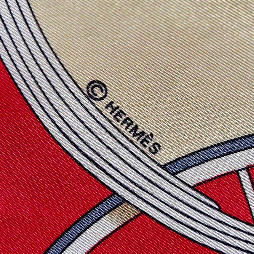 エルメス カレ90 SPRINGS 馬車柄 赤 Ledoux シルクスカーフ - メルカリ