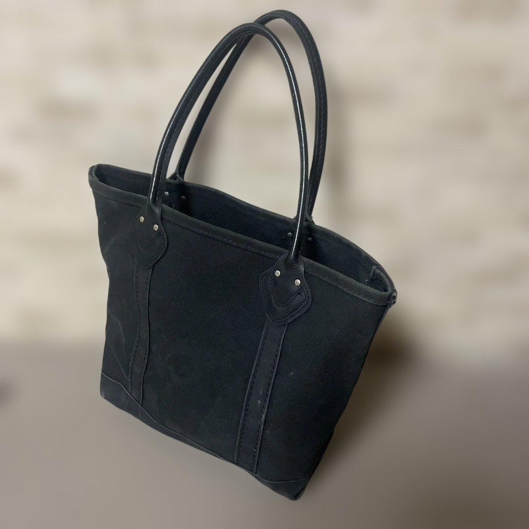 L.L.BEAN エルエルビーン レザーハンドル トートバッグ 米国製 ブラック