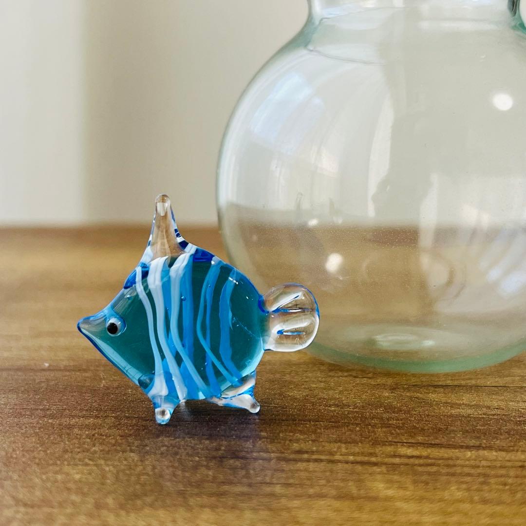 デッドストック】ガラス細工 金魚鉢 エンゼルフィッシュB - メルカリ