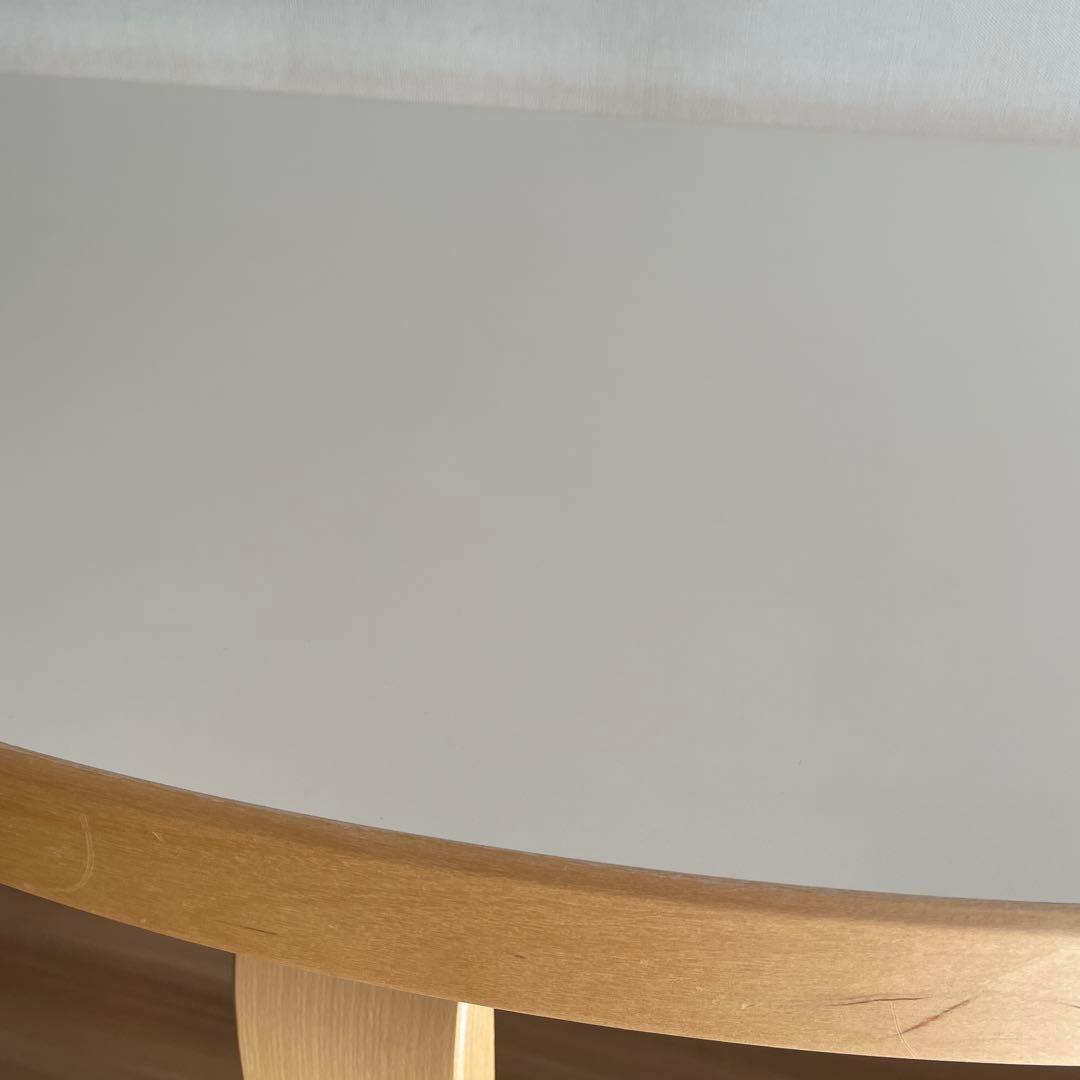 アルテック 95 テーブル 半円形 120cm ホワイトラミネート - メルカリ