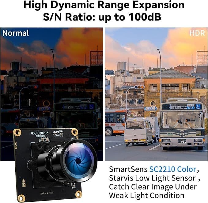 ウェブ カメラ HDR 110° 広角レンズ USB - メルカリ