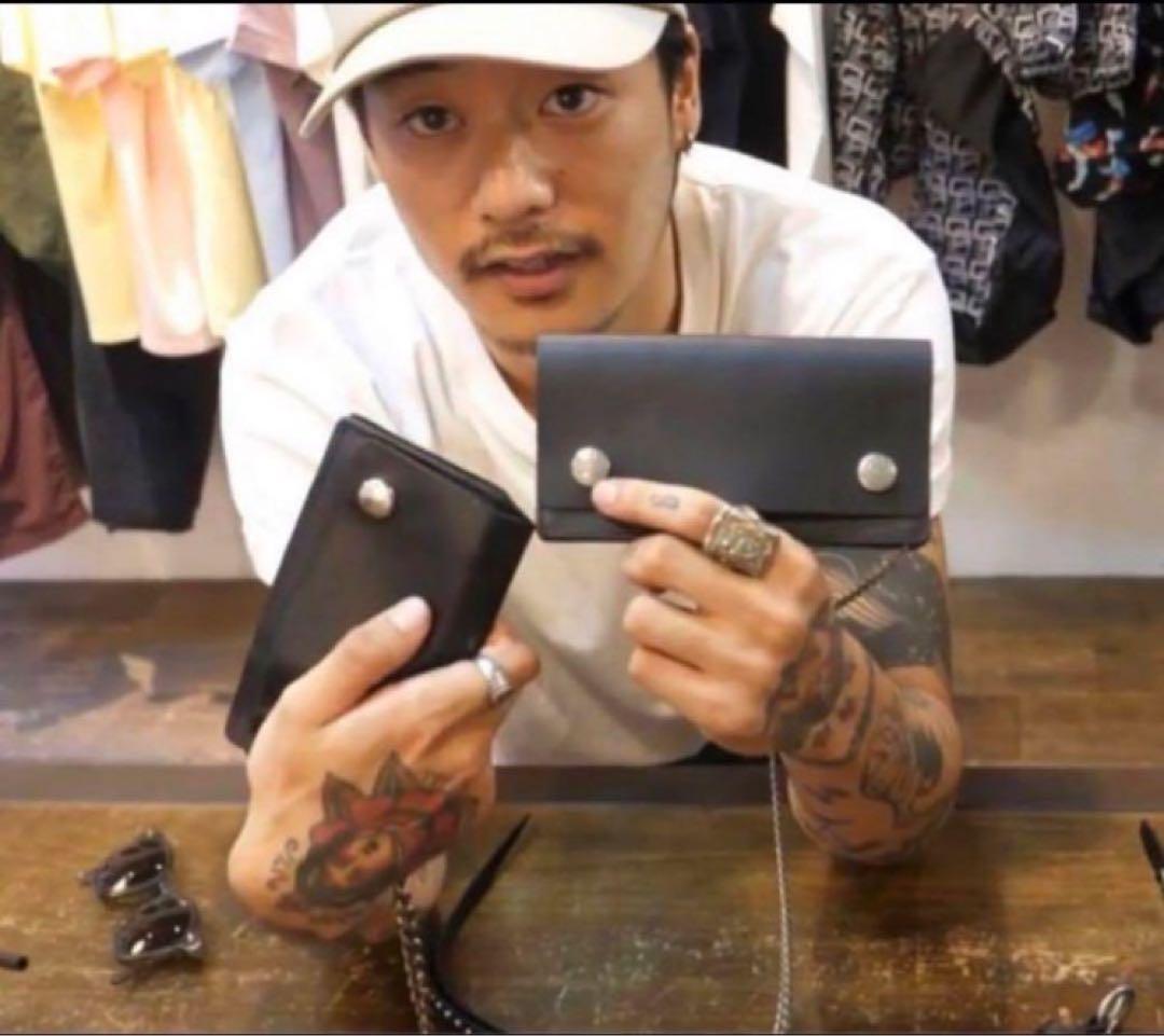 calee×tsyタイプ ミドルトラッカーウォレット チェーンセット 牛革