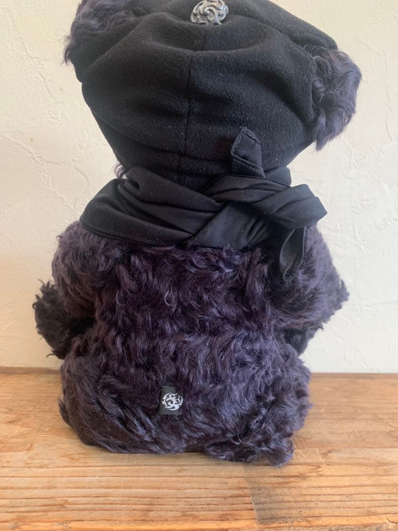 美品William Wallace ぬいぐるみ 黒 テディベアBIG