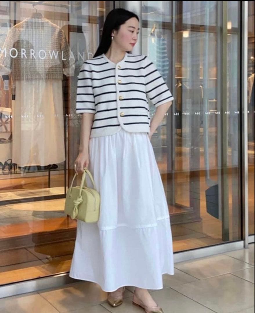 TOMORROW LAND】クリスピータフタ ギャザーマキシスカート 36 - メルカリ