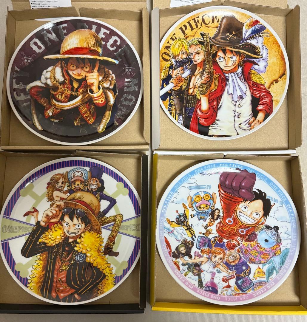 ワンピース 応募者全員サービス フルカラープレート 4種 ルフィ ゾロ サンジ デジタル版「週刊少年ジャンプ」定期購読者限定】「ONE PIECE