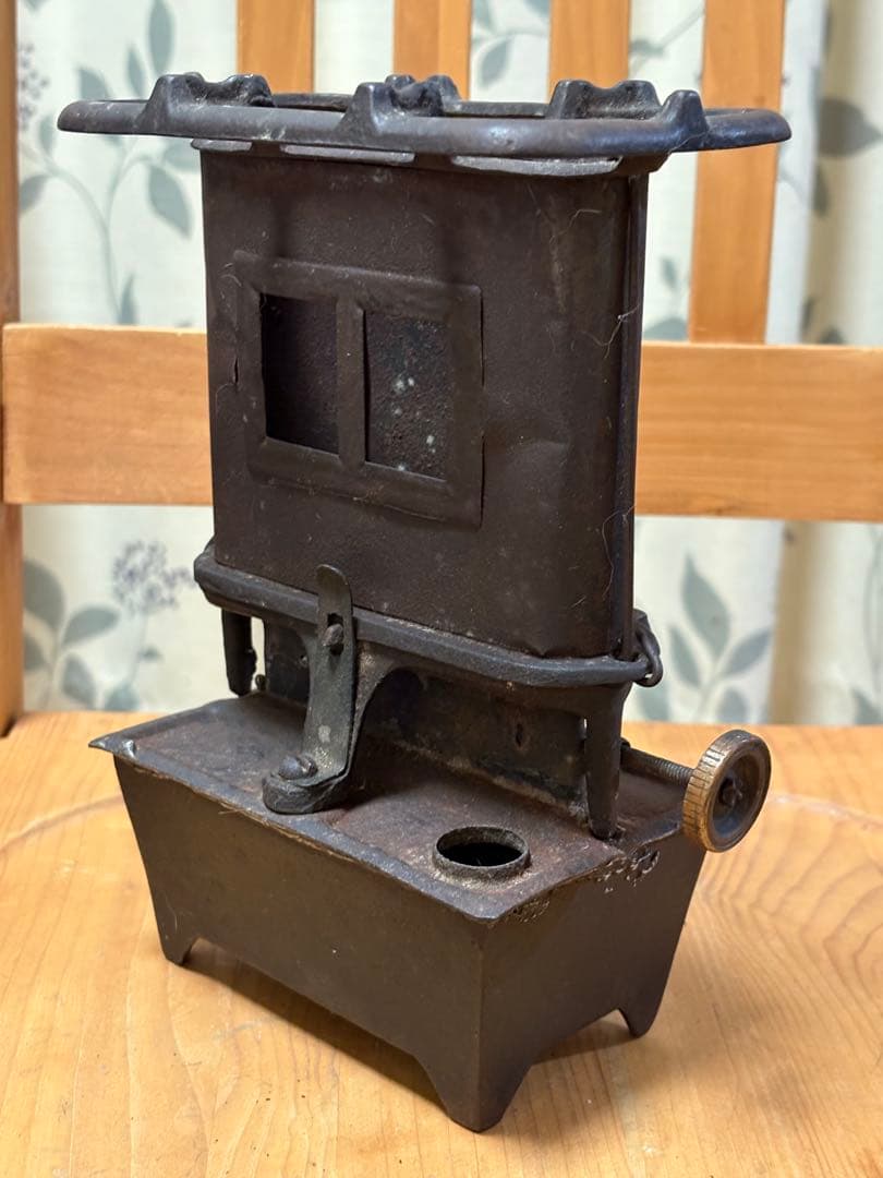 バーベキュー・調理用品 Antique Cast Iron Stove 水コンロ式 アウトドア＆自宅用 炭火台コンロ バーベキューコンロ 屋内