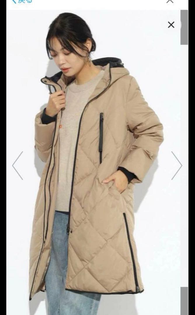 スコットクラブVinバイカラーロングダウンコート1枚限定 1月限定値下げ