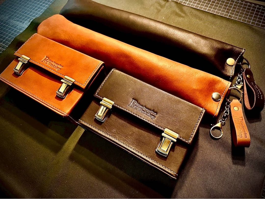 2月SALE品!Pvt.Workshop極 本革デッキケース　ダークブラウン