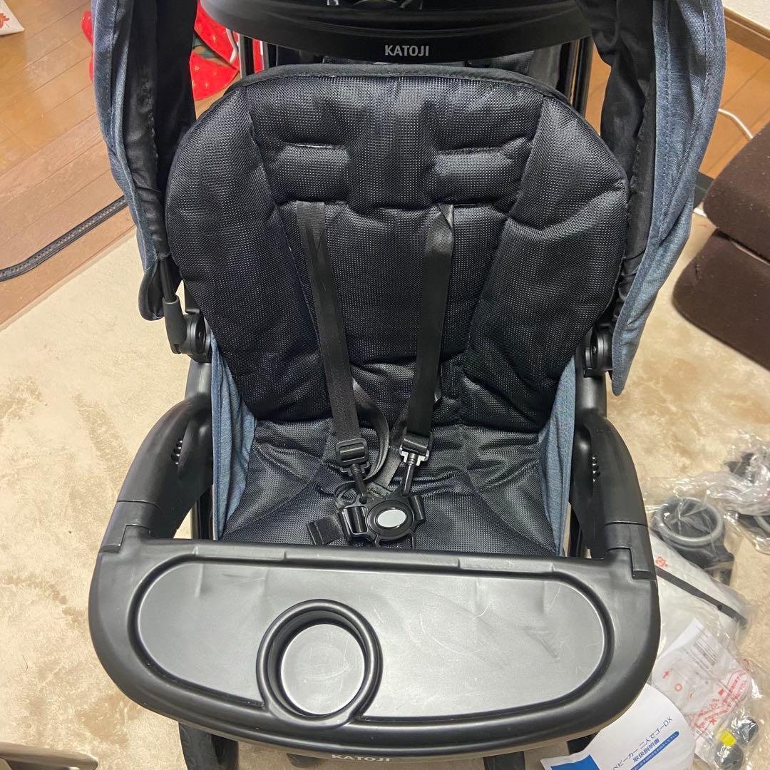 《良品》KATOJI カトージ 2人でゴーDX 2人乗りベビーカー デニム