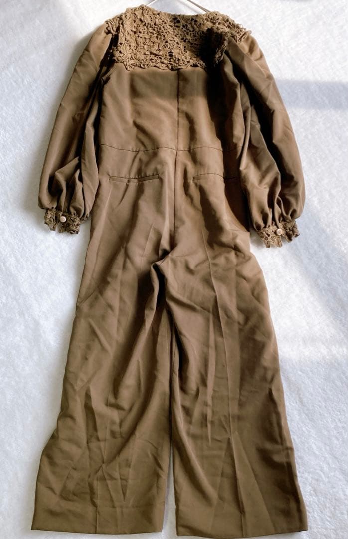 AMERIヴィンテージ 【S】セーラーレースカラージャンプスーツ