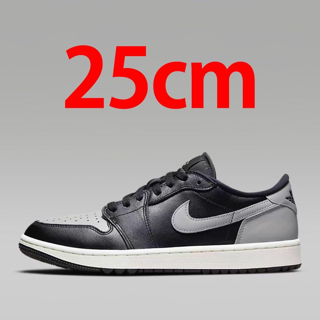 25cm ナイキ エア ジョーダン 1 ゴルフ 灰黒 定価以下 レディース エア ジョーダン 1 NIKE AIR JORDAN LOW GOLF SHADOW black/medium