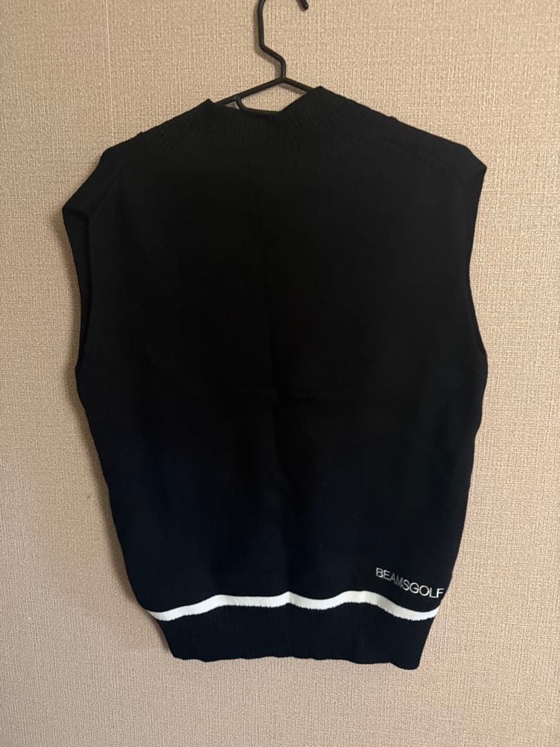 BEAMS GOLFORANGE LABEL / Bワッペン ニットベスト/M - メルカリ