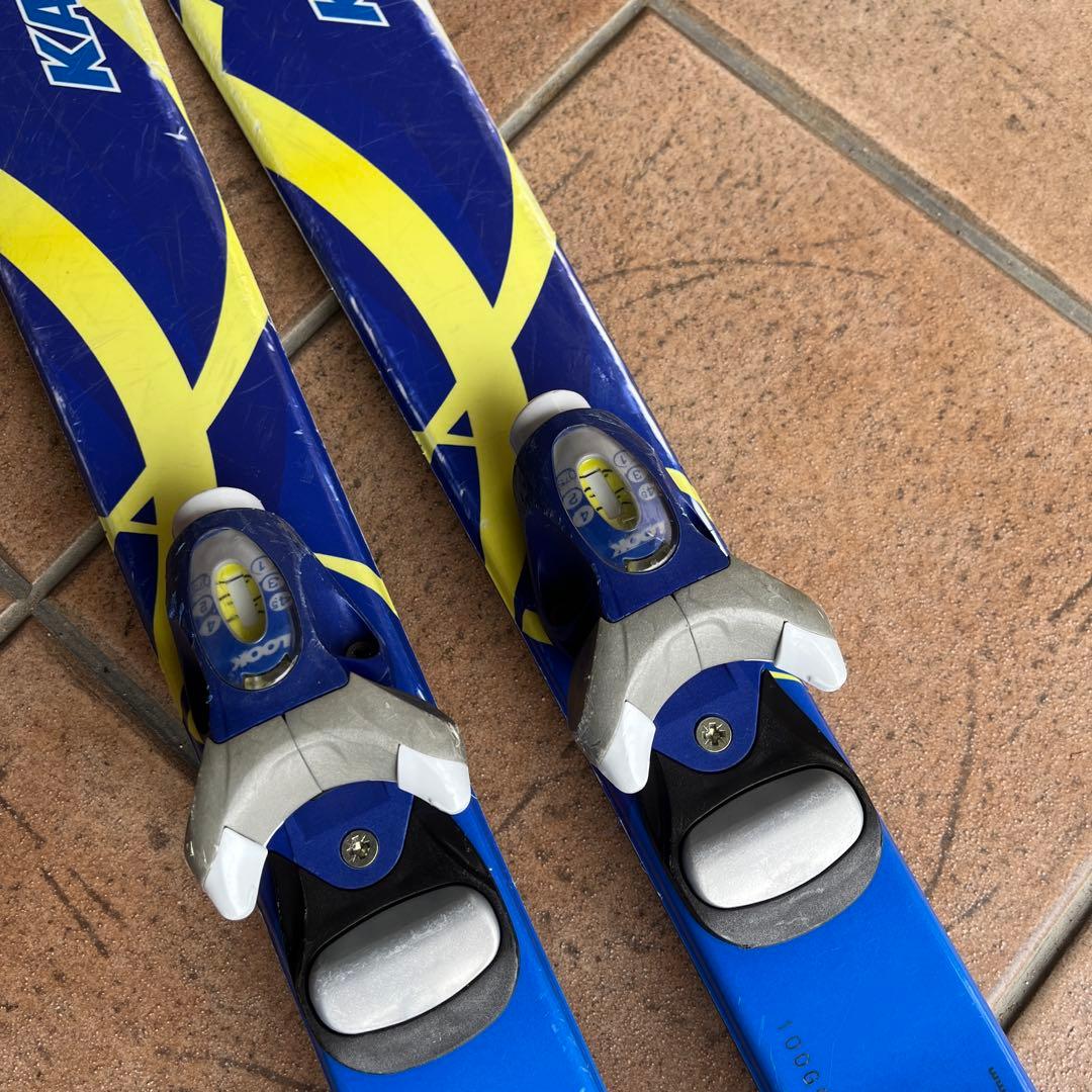 KAZAMA スキー板100cmとスキー棒90cmセット - メルカリ