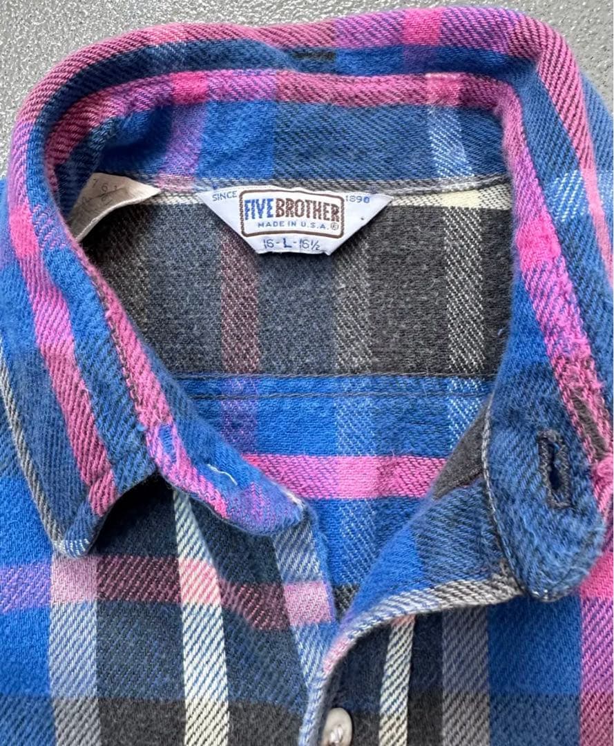 FIVR BROTHER ネルシャツ Supreme サンプリング元ネタ 80s - メルカリ