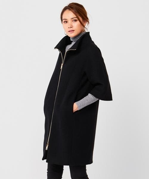 美品☆HERNO｜人気 2WAY レイヤードダウン コクーン ブラック 42