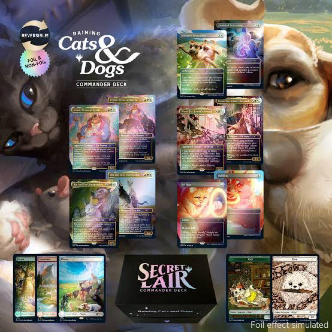マジック：ザ・ギャザリング MTG Secret Lair : Raining Cats & Dog MTG Secret Lair Commander Deck Raining Cats and Dogs Limited