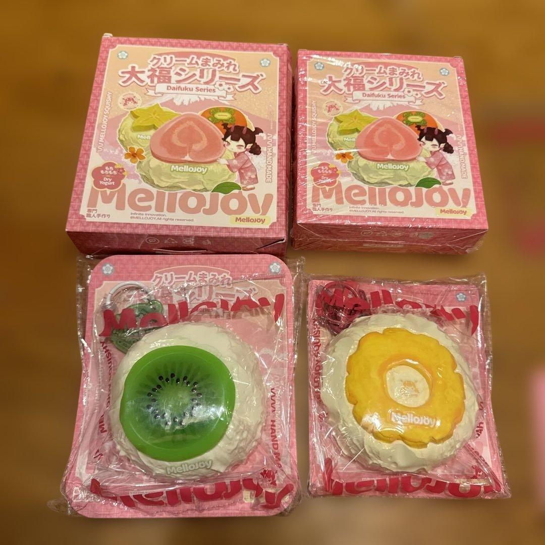 Mellojoy メロジョイ　大福　キウイ　パイナップル　2個セット メロジョイ Mellojoy スクイーズ 大福 パイナップル｜Yahoo!フリマ（旧
