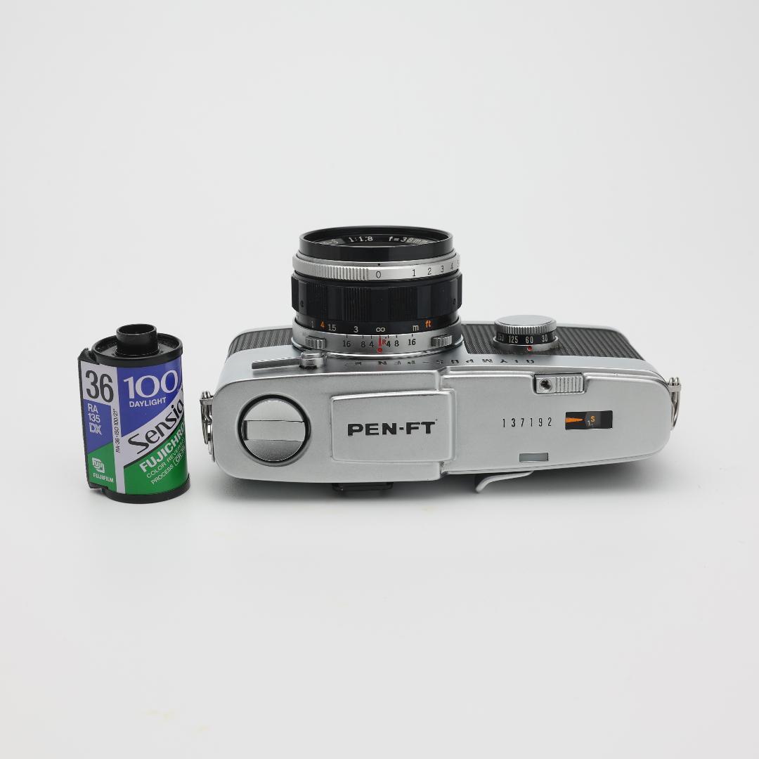 オリンパス ハーフ 一眼レフ PEN FT 純正ケース・花文字メタルキャップ